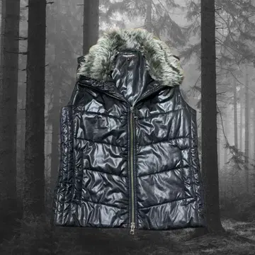 hideaway 다운 코트 자켓 블랙 y2k 00s archive