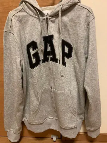GAP 그레이 풀 집업 후드티 M