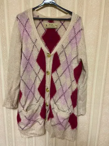 Deicy ME&ME COUTURE 아가일 무늬 가디건