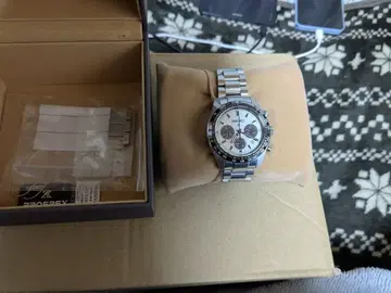 SEIKO 프로스펙스 크로노그래프 시계 화이트