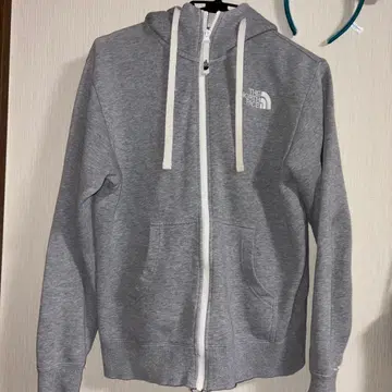 THE NORTH FACE 그레이 풀 지퍼 후드티