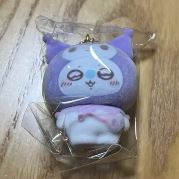 치이카와 산리오 시크릿 플로키 마스코트 참 모몽가 쿠로미