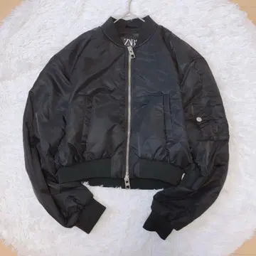 인기 완판 ZARA 자라 크롭 봄버 자켓 점퍼 ma-1 블랙