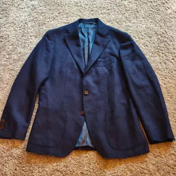컨디션 최상 blazer's bank (REDA사 원단) 네이비 자켓 M