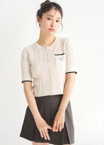 박스 턱 큐롯 팬츠 건 클럽 체크 사이즈 2 코코딜