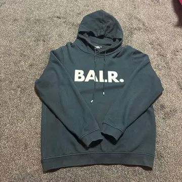 BALR. 블랙 후드티 M 사이즈