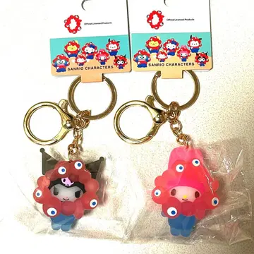 산리오 미야쿠미야쿠 변신 입체 마스코트 클리어 컬러 마이멜로디 쿠로미