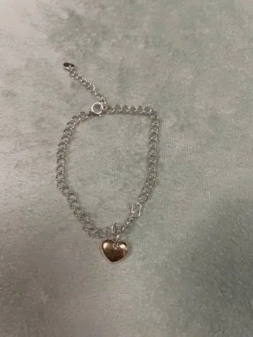 Pinky&dianne 실버 하트 참 팔찌
