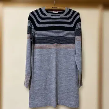 새상품급 MCGREGOR 스트라이프 긴팔 튜닉 원피스 L 사이즈