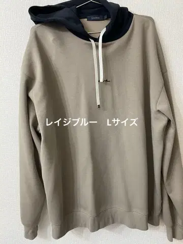 RAGEBLUE 오버 사이즈 후드티 L 베이지/블랙