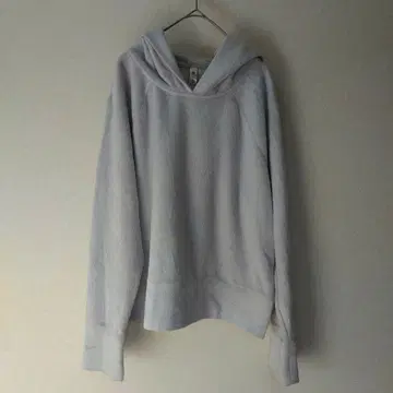 라이트 그레이 플리스 후드 후드티 [ L ] 심플 캐주얼
