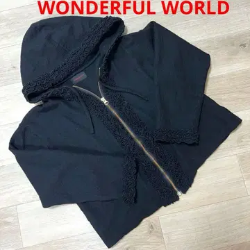 [ BLACK FRIDAY ] WONDERFUL WORLD 프릴 후드티