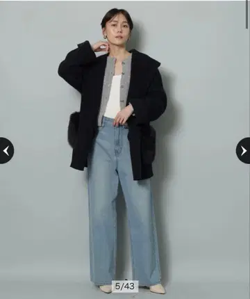 아르페쥬 스토리 와이드 데님 팬츠 사이즈 1 ( S )