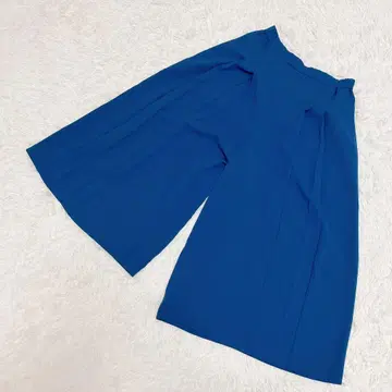 [ MICHELKLEIN ] 가우초 팬츠 (38) 로얄 블루 새상품급 턱