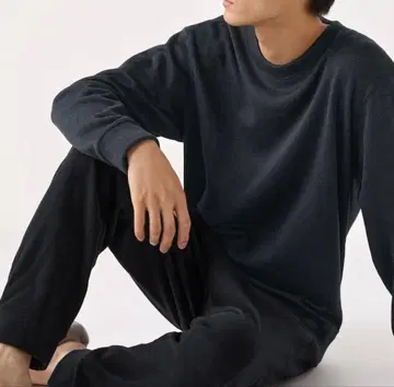 UNIQLO 니트 플리스 세트 블랙 4XL