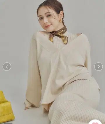 미라 오웬 착착 양득 레이어드 니트 원피스