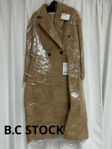 B.C STOCK 샤기 드롭 체스터 코트 카멜
