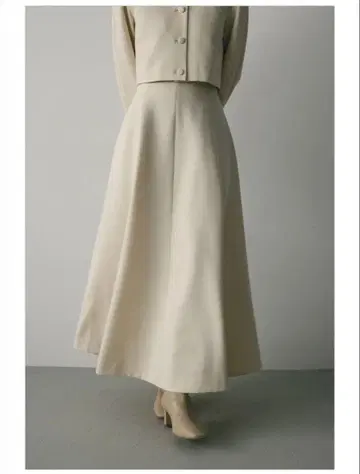 [ STYLEMIXER ] 하이웨스트 플레어 스커트 IVOY/S 사이즈