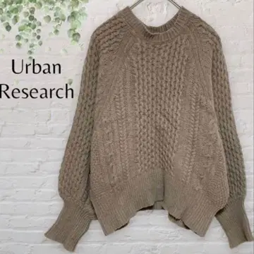 [ URBAN RESEARCH ] 어반 리서치 울 스웨터 돌먼 F