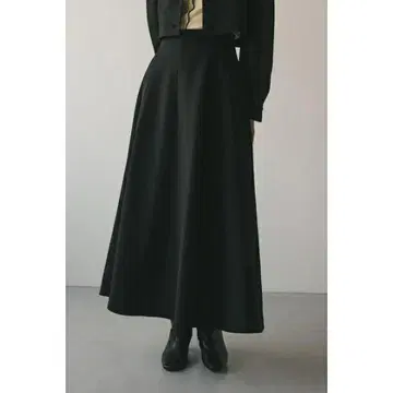 [ STYLEMIXER ] 하이웨스트 플레어 스커트 BLK/S 사이즈