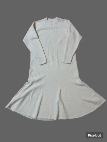 [ Spick & Span ] 스픽 앤 스팬 플레어 헴 원피스 화이트