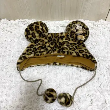 디즈니 미니 레오파드 무늬 모자
