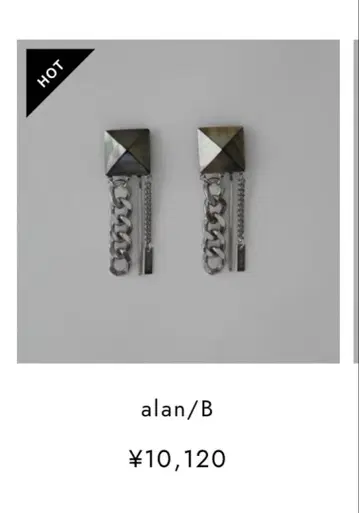 ODELE 귀걸이 alan BLACK