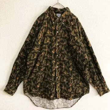 WEBB CLASSIC 새 깃털 올 패턴 BD 코듀로이 셔츠 일본제