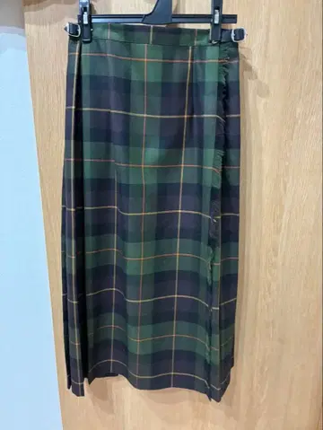 오닐 오브 더블린 그린 체크 플리츠 스커트 델리 카난