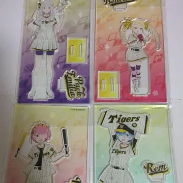 리제로 에밀리아 베아트리스 렘 라무 아크릴 스탠드 타이거즈