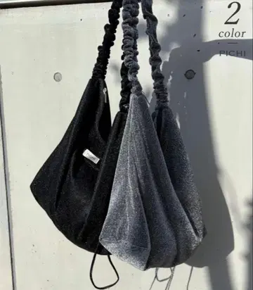 PICHI 2way 글리터 백 실버