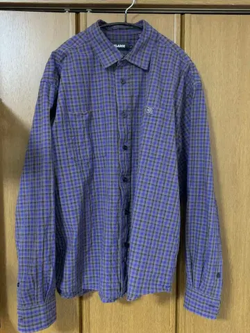 xlarge 체크 셔츠