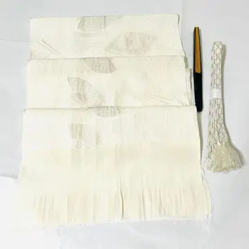 [ 거의 미사용 ] 순수 실크 허리띠 오비 장식 천 세트 포멀 3