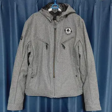 ACE CAFE LONDON 멜톤 울 스탠드 카라 자켓