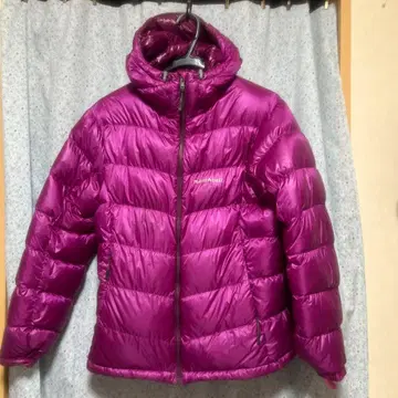 mont-bell 퍼플 다운 자켓 후드 부착