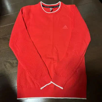adidas 메쉬 긴팔 스웨터 핑크 오렌지