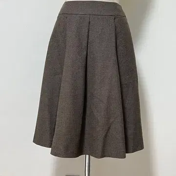 M'S GRACY 체크 무늬 플레어 스커트 36
