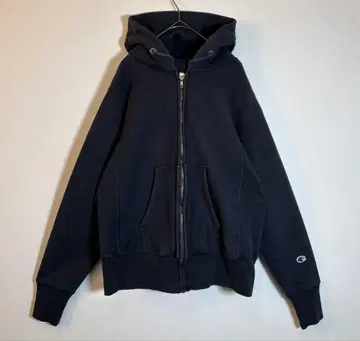 Champion 리버스 위브 USA제 복각 빨간색 택 집업 후드티