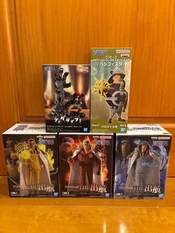 원피스 피규어 5종 세트 사카즈키, 키자루, 아오키지, 키드, 파시피스타