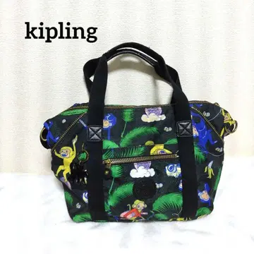 키플링 보스턴 백 핸드백 아트 M 올 패턴 정글 애니멀