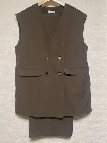 DRESKIP 팬츠 셋업 브라운/M