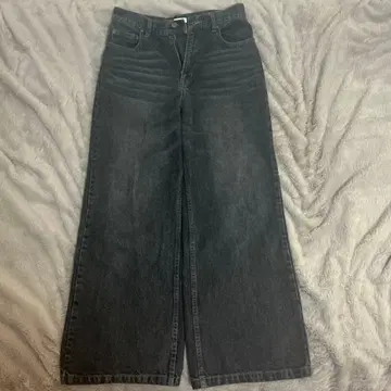 Regen Glanz 와이드 배기 데님