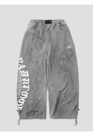 Badblood 그레이 프린트 하프 팬츠