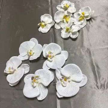 대형 팔레놉시스 일본 의류 조화 머리 장식 5개 x 2세트