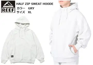 REEF 리프 하프 지퍼 후드티 GRY XL