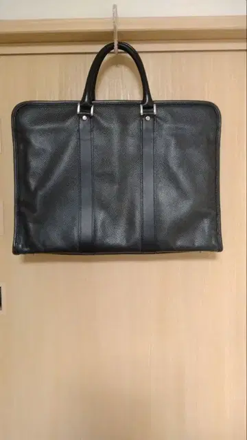 인디드 블랙 가죽 비즈니스 백