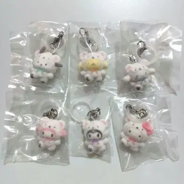 산리오 캐릭터즈 메지루시 액세서리 복슬복슬 스노우 컴프 세트