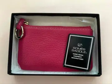미사용 새상품 소메스 안장 피콜로 슬림 파우치 핑크