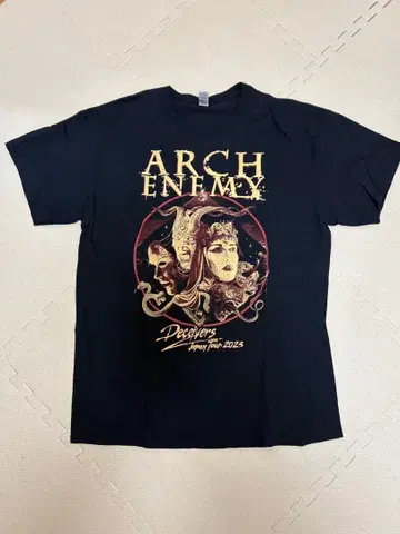 ARCH ENEMY Japan Tour 2023 티셔츠 L 사이즈
