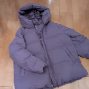 UNIQLO XL 퍼플 여성용 심리스 다운 파카